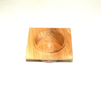 Square edged dish by Geoff Christie